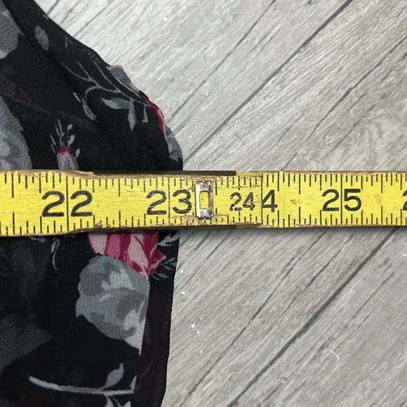 Torrid sheer chiffon black floral shirt dress size 2x - Picture 8 of 8